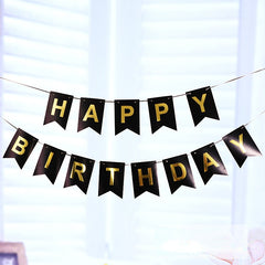 Colorful Flag Decorations Happy Birthday Banner
