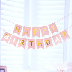 Colorful Flag Decorations Happy Birthday Banner
