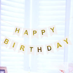 Colorful Flag Decorations Happy Birthday Banner