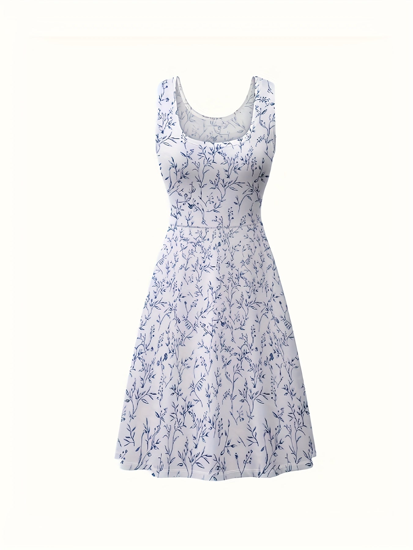  Boho Dress Women's Plus Floral Print Maxi Tank Dress