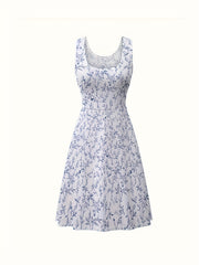  Boho Dress Women's Plus Floral Print Maxi Tank Dress
