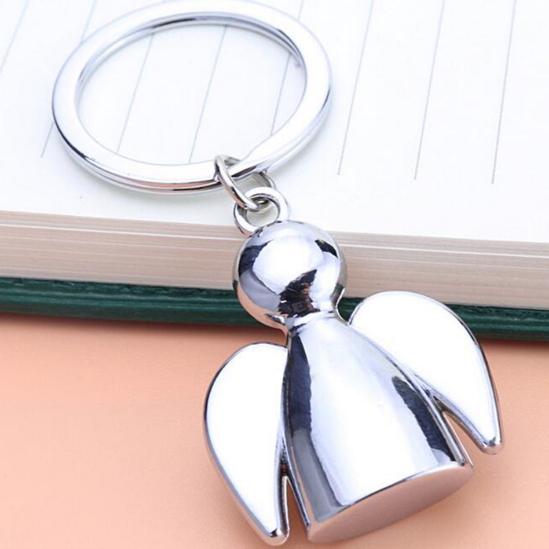 Heavenly Angel Key Chain Metal for Couples, Car Key Ring, Party Jewelry