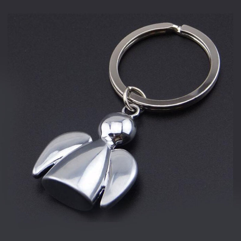 Heavenly Angel Key Chain Metal for Couples, Car Key Ring, Party Jewelry
