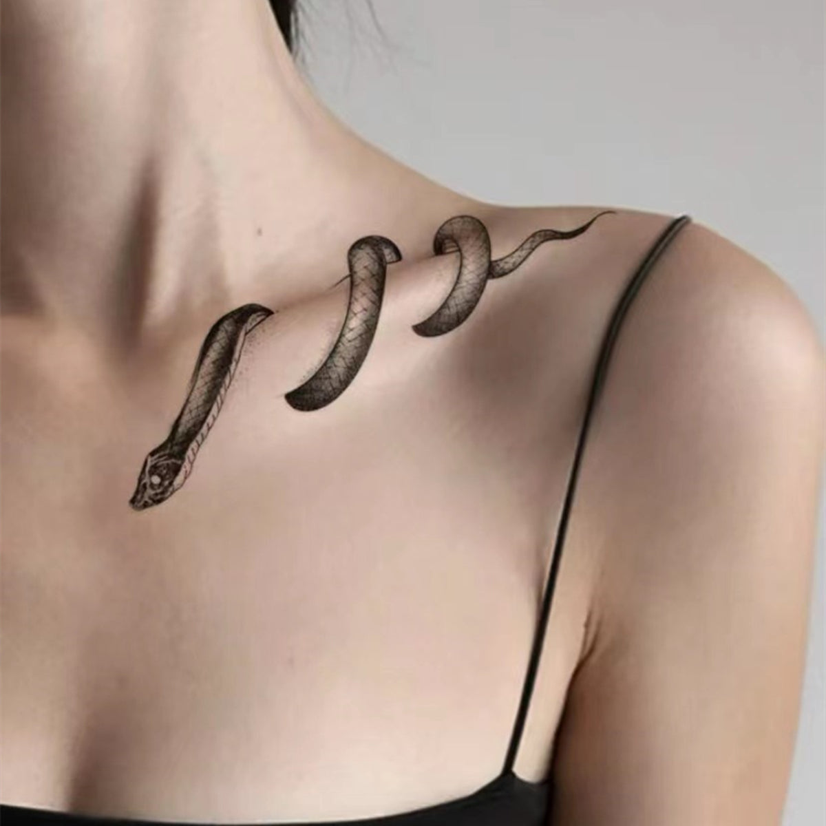 Waterproof Snake Pattern Temporary Tattoo - Bold Statement Accessory