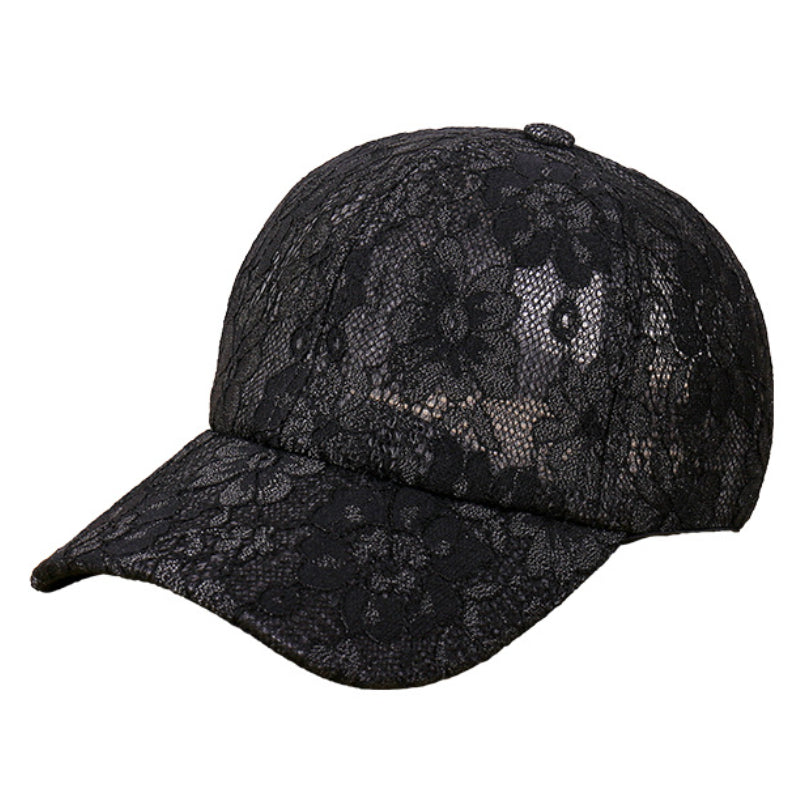 Lace Embroidery Breathable Baseball Cap Lightweight Dad Hats For Women