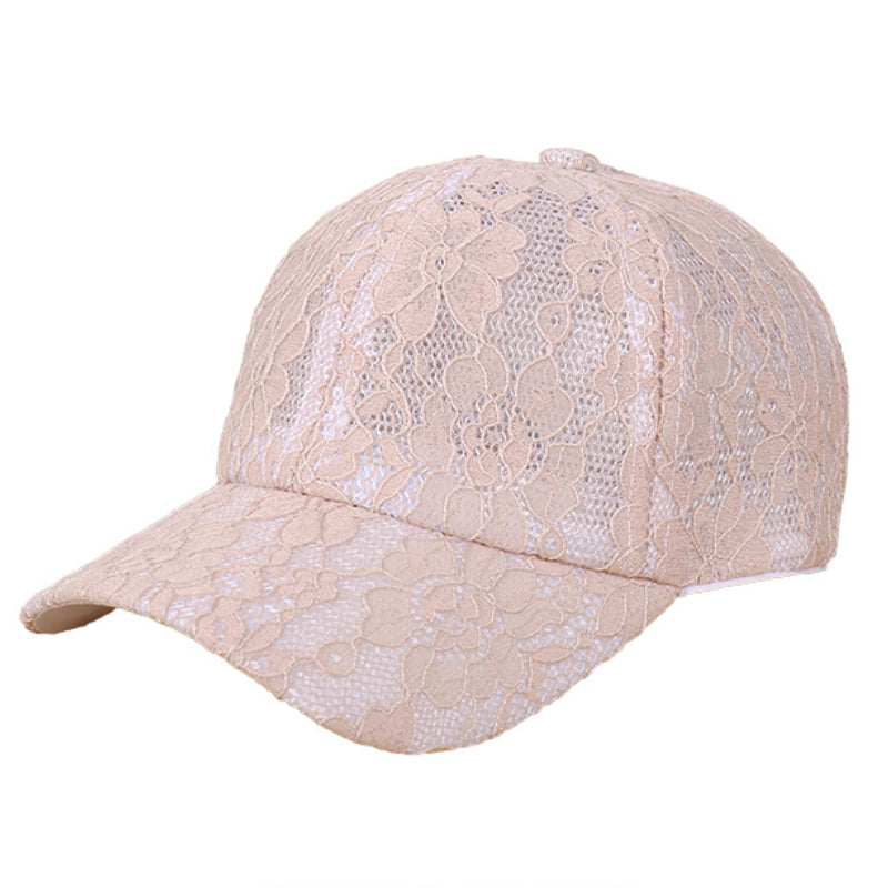 Lace Embroidery Breathable Baseball Cap Lightweight Dad Hats For Women