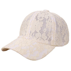Lace Embroidery Breathable Baseball Cap Lightweight Dad Hats For Women