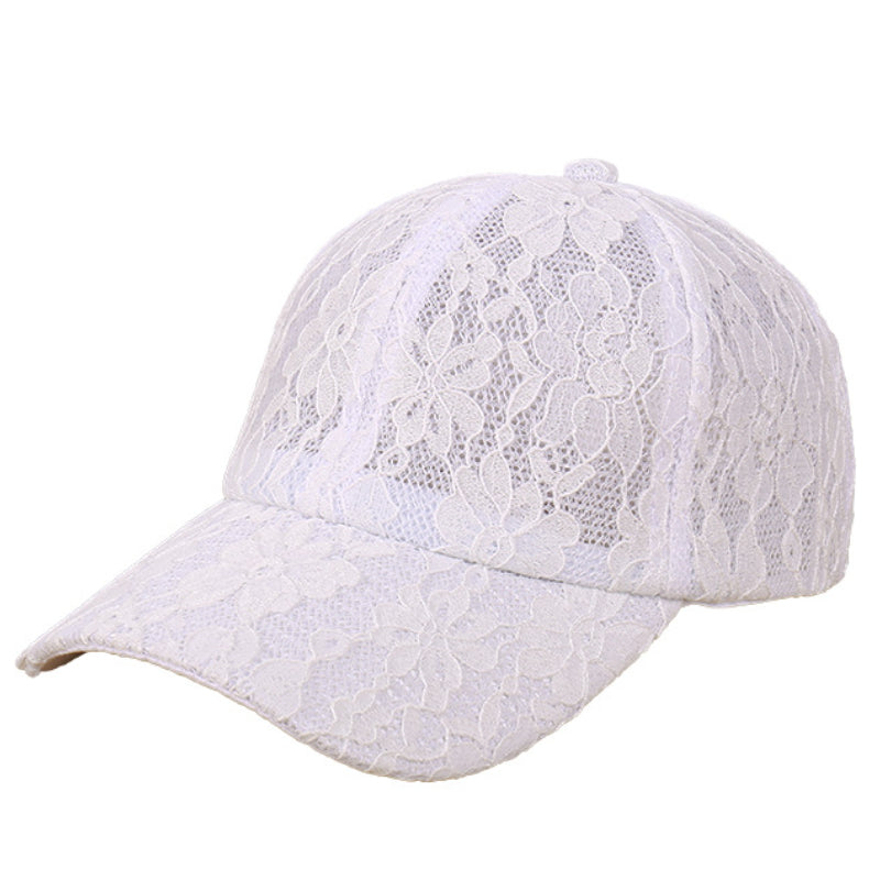 Lace Embroidery Breathable Baseball Cap Lightweight Dad Hats For Women