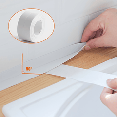10.5ft PVC Caulk Tape Mildew Proof Waterproof for Kitchen Bathroom Sink Wall Crn