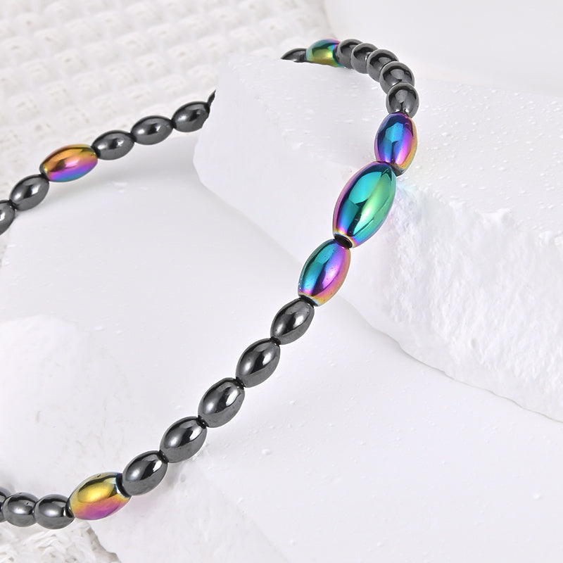 Magnetic Gallstone Beaded Anklet Bracelet