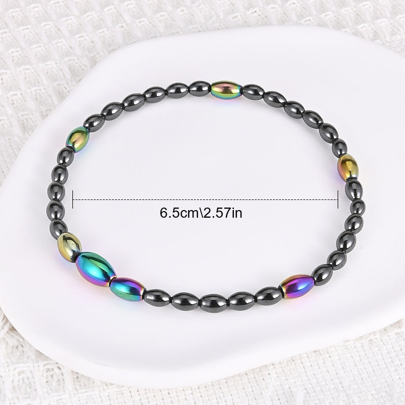 Magnetic Gallstone Beaded Anklet Bracelet