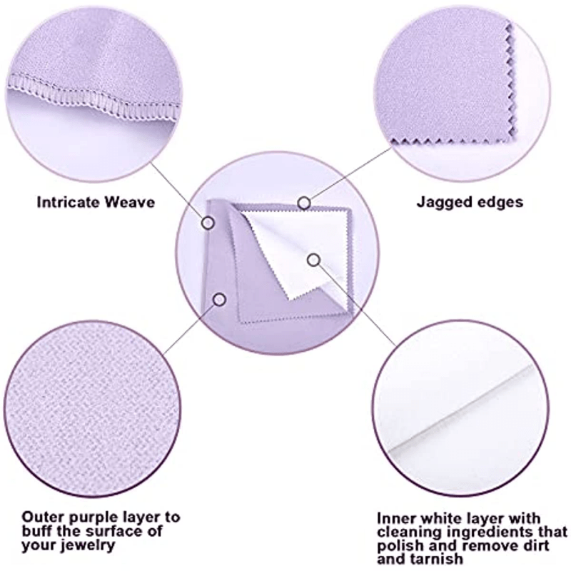 Four ply Book Jewelry Cleaning Cloth