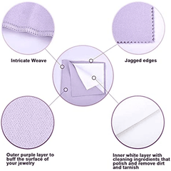 Four ply Book Jewelry Cleaning Cloth