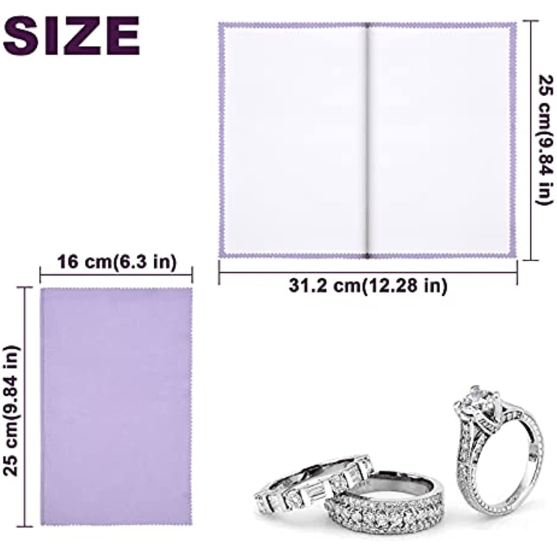 Four ply Book Jewelry Cleaning Cloth