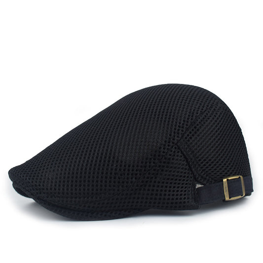 Adjustable Mesh Beret Breathable Peaked Cap