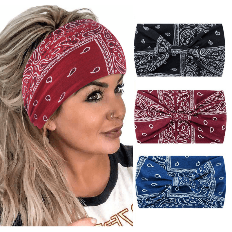 Bohemian Twist Knot Turban Headband for Daily Use