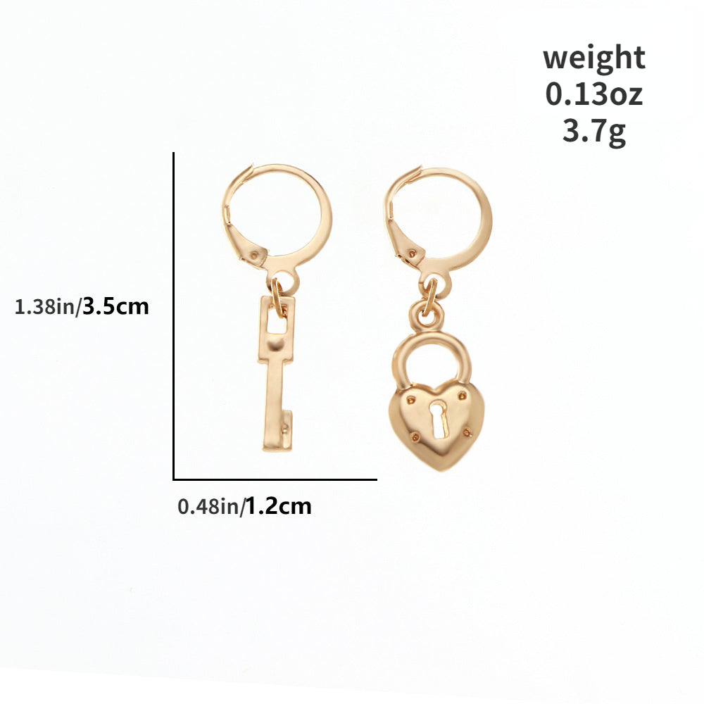 Golden Butterfly Pentagram Cone Earrings