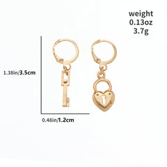 Golden Butterfly Pentagram Cone Earrings