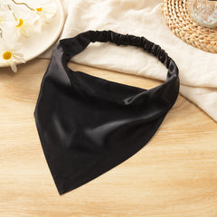 Solid Boho Headbands Bandanas Head Scarf Triangle Scarf Elastic Bandana