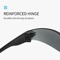 Men's Star Pattern Rimless Sunglasses UV Protection Glasses