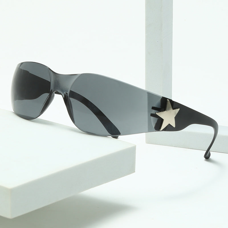 Star Decor Oversized Polarized Sunglasses