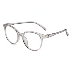 Translucent Round Clear Lens Glasses Lightweight Anti Light Glasses