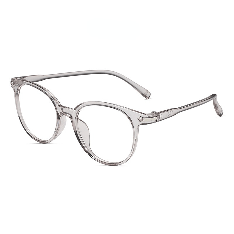 Translucent Round Clear Lens Glasses Lightweight Anti Light Glasses