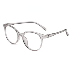 Translucent Round Clear Lens Glasses Lightweight Anti Light Glasses