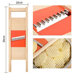Potato Slicer Cut Potato Grid Vegetable Cutter Wave Cut Flower Gadgets