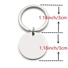 Teachers Key Chain Stainless Steel Rainbow Pendant Gift