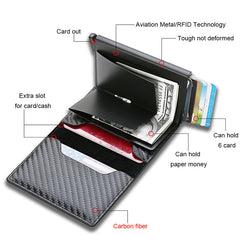 Men's RFID Blocking Credit Card Holder Minimalist Coin Purse