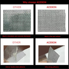 Window Screen Repair Kit Tape - Waterproof Fiberglass Mesh Patch