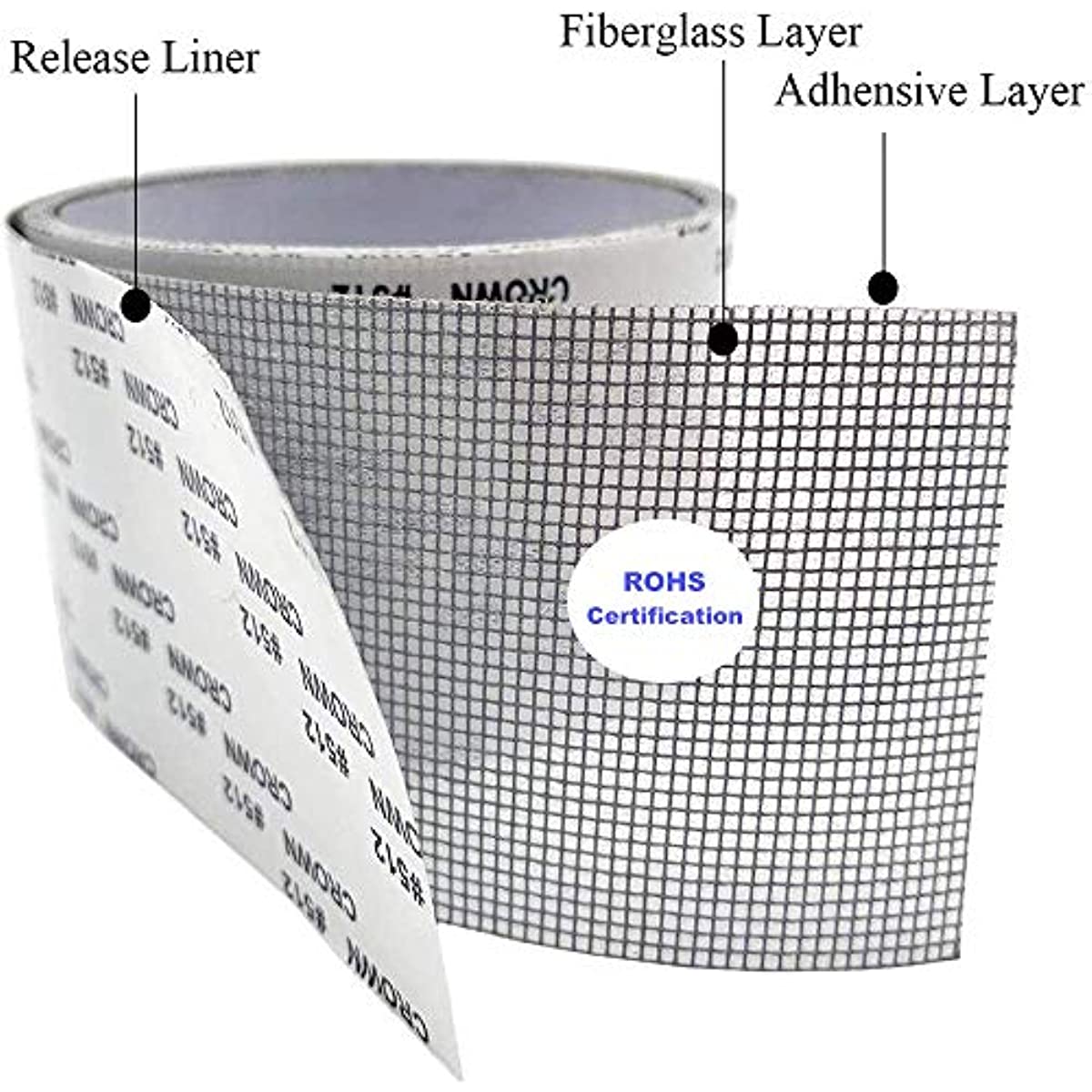 Window Screen Repair Kit Tape - Waterproof Fiberglass Mesh Patch