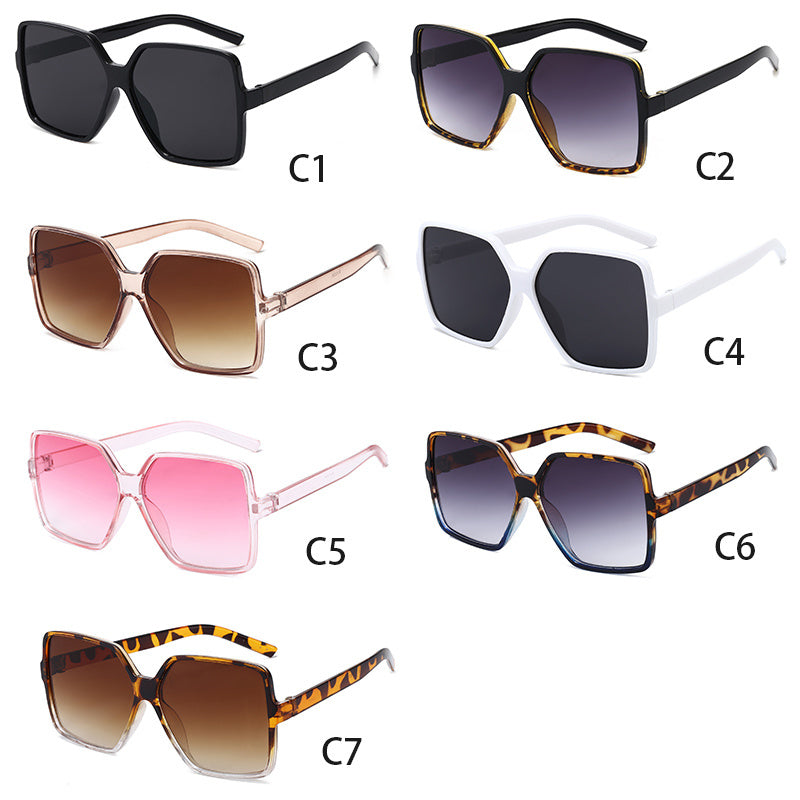 Oversized Square Sunglasses Men Women Polarized Gradient UV400