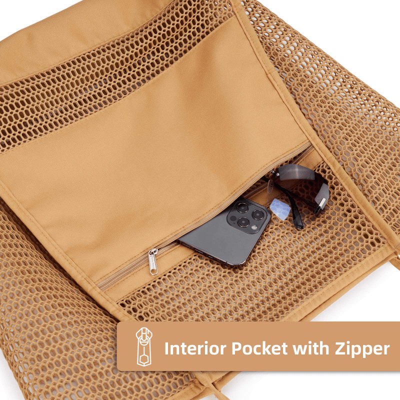 Minimalist Mesh Tote Shoulder Bag Lightweight Storage Bag