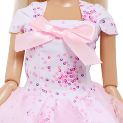 Pink Print Princess Party Gown Doll Accessories Gift