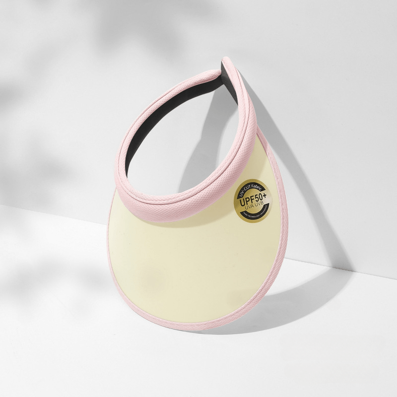 UPF50 Casual Visor Hat Lightweight Double UV Protection Sun Hat