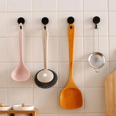 10pcs Self Adhesive Wall Hooks for Coat Bag Towel & More