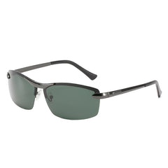 Men's Polarized Metal Frame Sunglasses UV400 Retro Business Eyewear