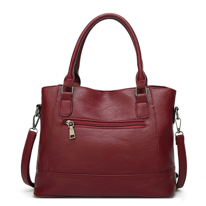 Large Capacity Waterproof PU Leather Tote Bag for Women