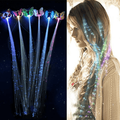 LED Flash Braid Glow Hairpin Girl LED Hair Pin Party Decorative Hairpin