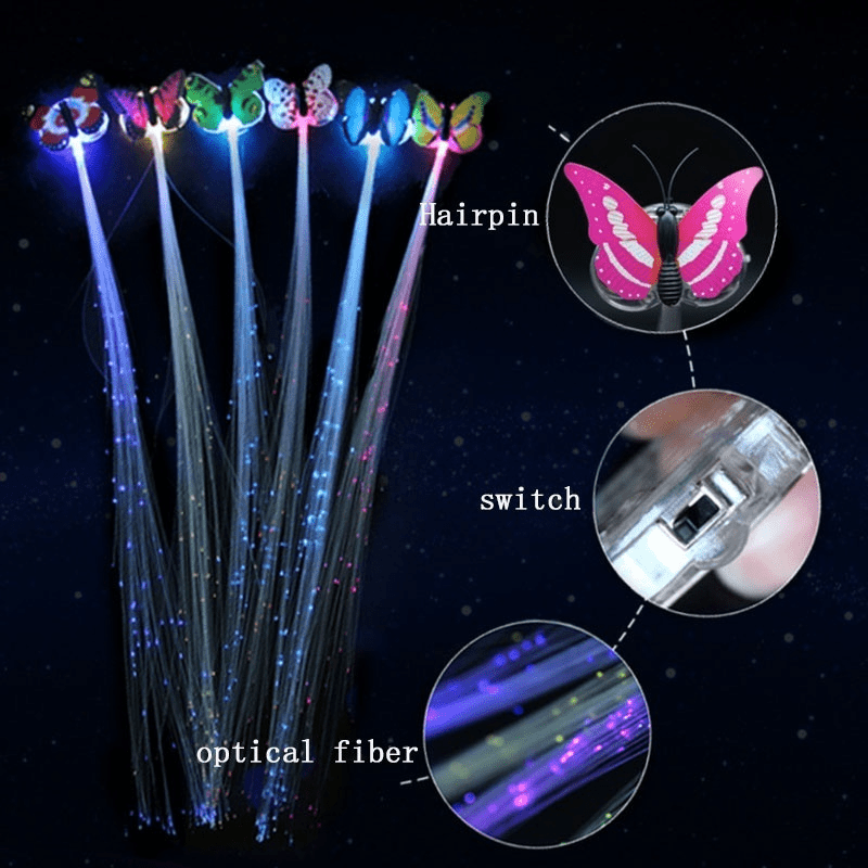 LED Flash Braid Glow Hairpin Girl LED Hair Pin Party Decorative Hairpin