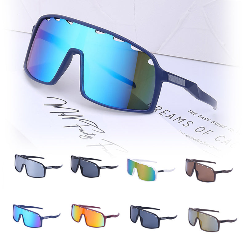 Men's Colorful Cycling Sunglasses Outdoor Sports Eyewear with Glasses Bag