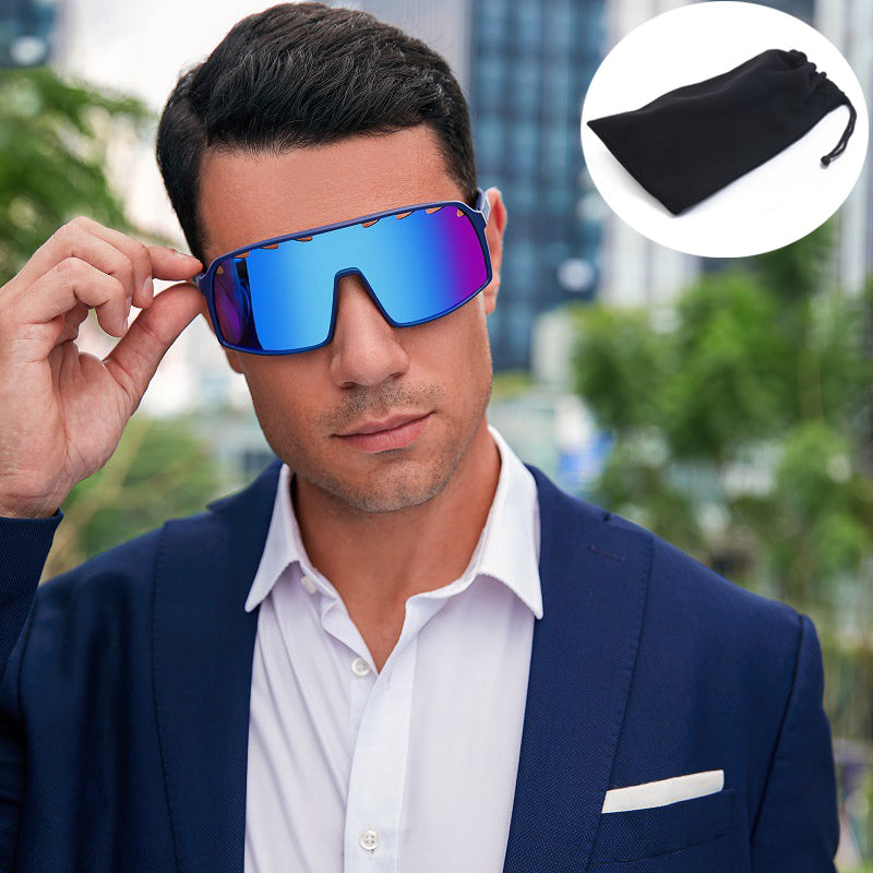 Men's Colorful Cycling Sunglasses Outdoor Sports Eyewear with Glasses Bag