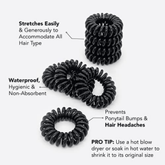 8Pcs Spiral Hair Tie Ponytail Hair Rope Hair Accessories for Girls Women