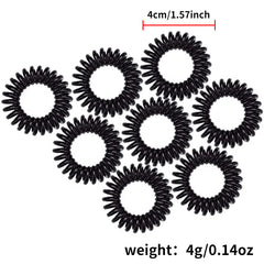 8Pcs Spiral Hair Tie Ponytail Hair Rope Hair Accessories for Girls Women