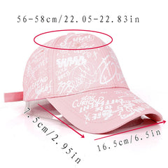 Letter Graffiti Baseball Cap Hip Hop Sunscreen Dad Hats
