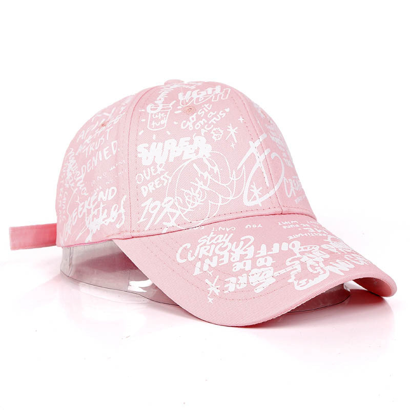 Letter Graffiti Baseball Cap Hip Hop Sunscreen Dad Hats