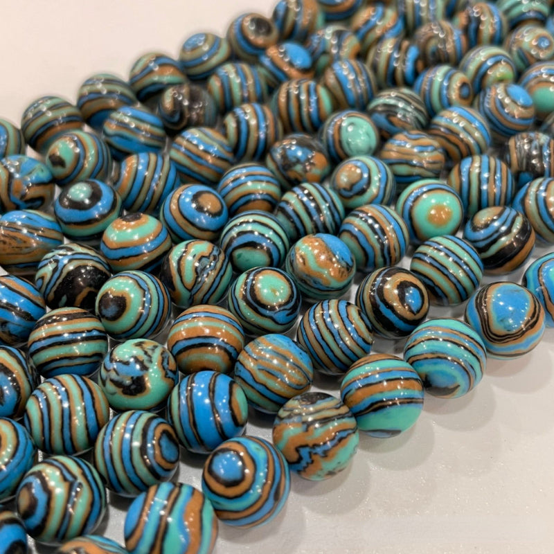 Natural Flower Malachite Beads Synthetic Turquoise Beads DIY Jewelry Accessories