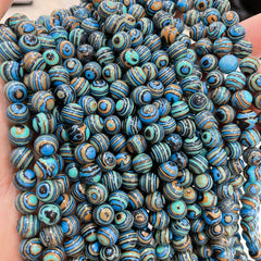 Natural Flower Malachite Beads Synthetic Turquoise Beads DIY Jewelry Accessories